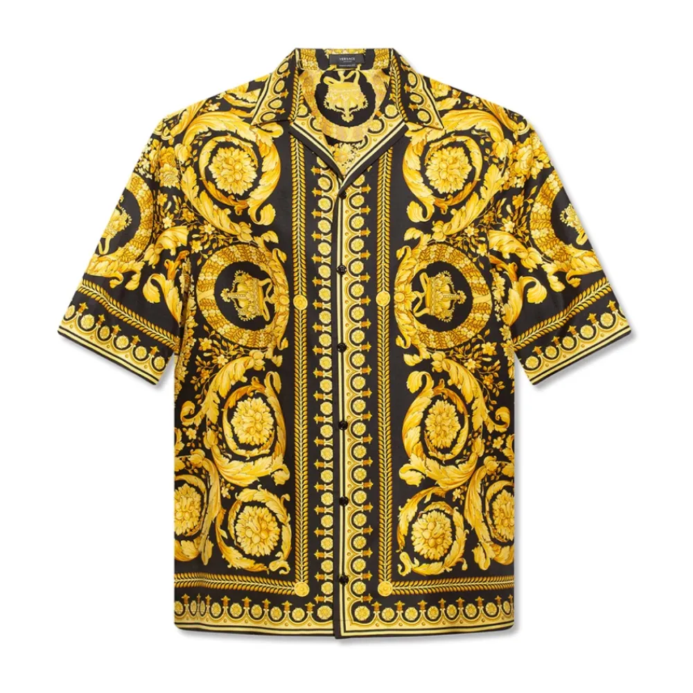 Heren Versace Overhemden^Zijden shirt