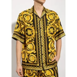 Heren Versace Overhemden^Zijden shirt