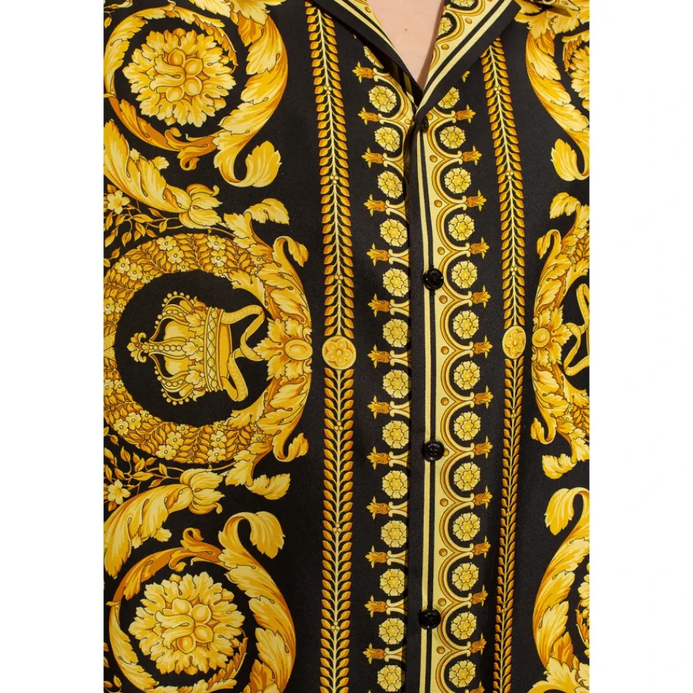 Heren Versace Overhemden^Zijden shirt