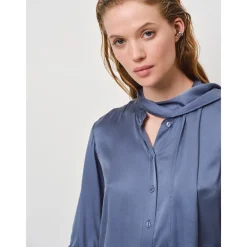 DAMES Dante 6 Zijden Sjaal Strik Blouse Storm