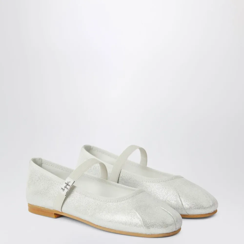 Il Gufo Ballerina'S^Zilveren Ballerina Platte Schoenen