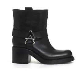 DAMES Elena Iachi Zilveren Biker Hakken met Rits