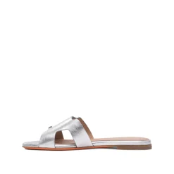 DAMES Santoni Zilveren Sandalen voor Vrouwen