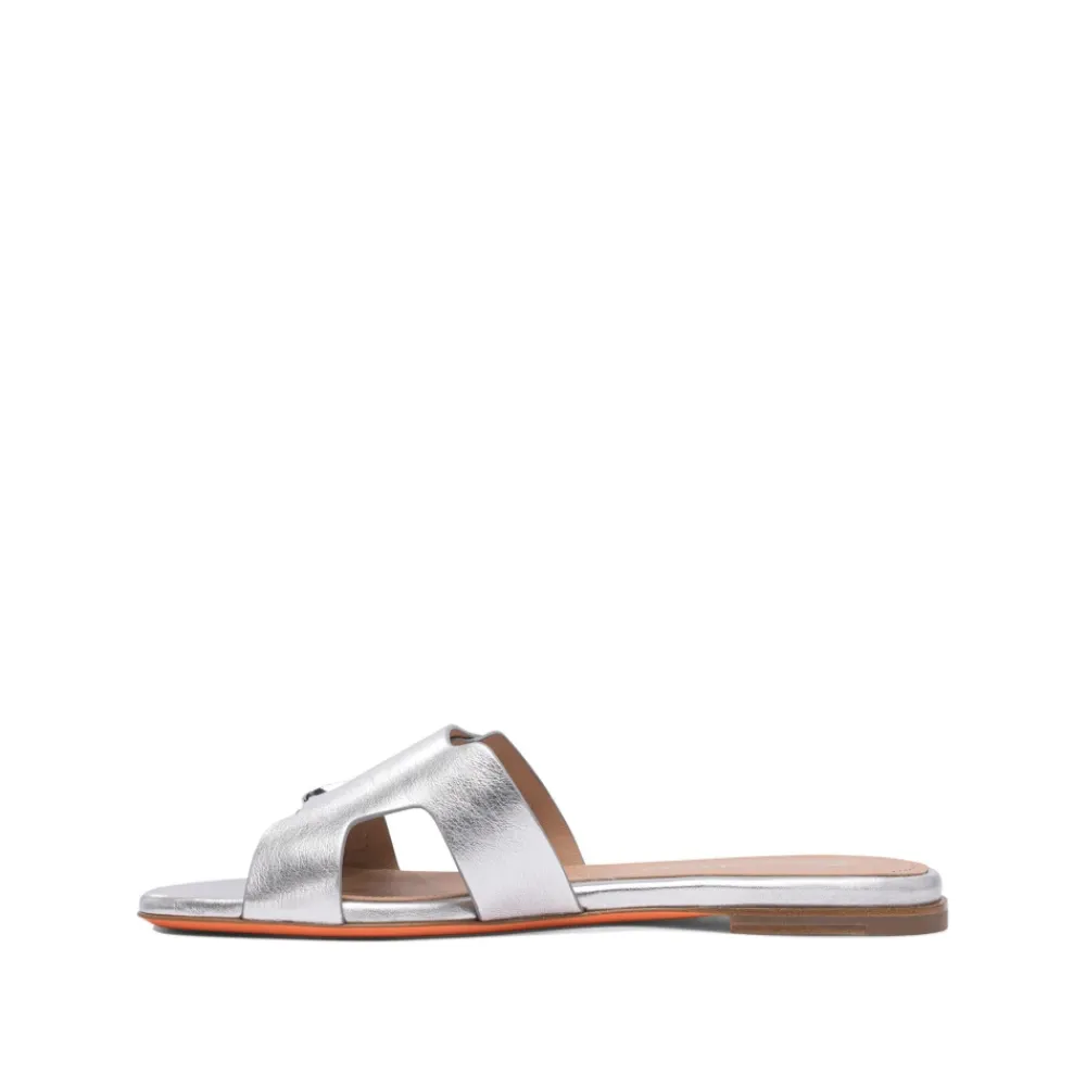 DAMES Santoni Zilveren Sandalen voor Vrouwen