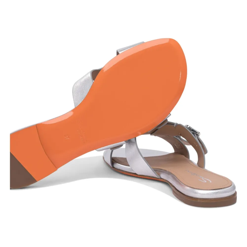 DAMES Santoni Zilveren Sandalen voor Vrouwen