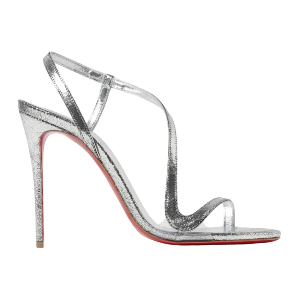 DAMES Christian Louboutin Zilveren Stilettohak Sandalen