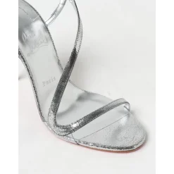 DAMES Christian Louboutin Zilveren Stilettohak Sandalen