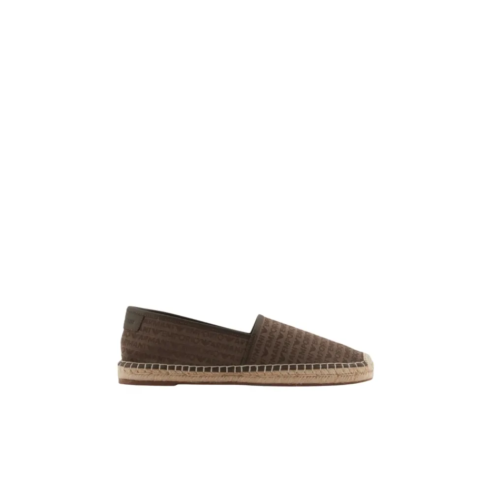 Heren Emporio Armani Zomer Espadrilles met Logo Patroon