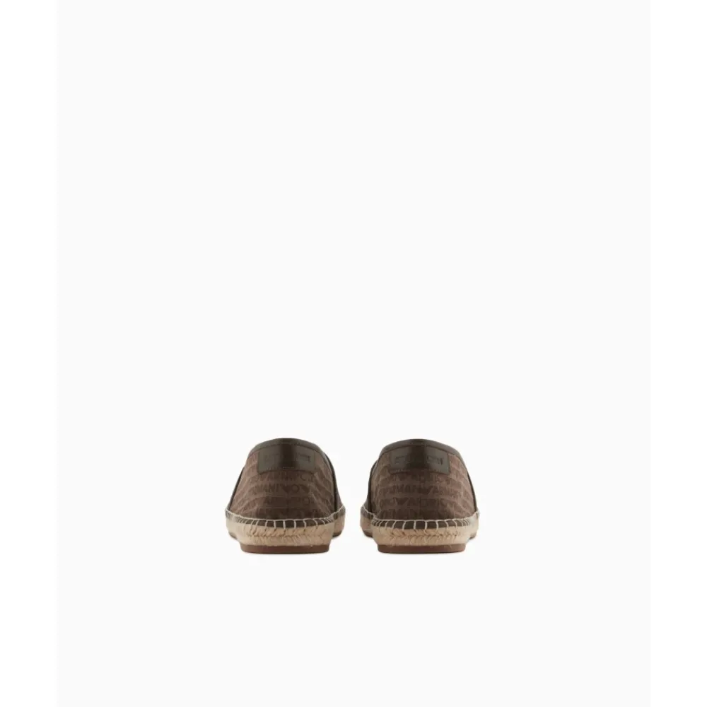 Heren Emporio Armani Zomer Espadrilles met Logo Patroon