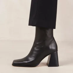 DAMES ALOHAS Enkellaarsjes|Laarzen^Zuid e Leren Enkellaarzen