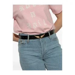 DAMES Zadig & Voltaire Riemen^gevleugelde riem met goudkleurige gesp