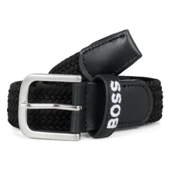 Hugo Gevlochten Elastische Riem met Logo