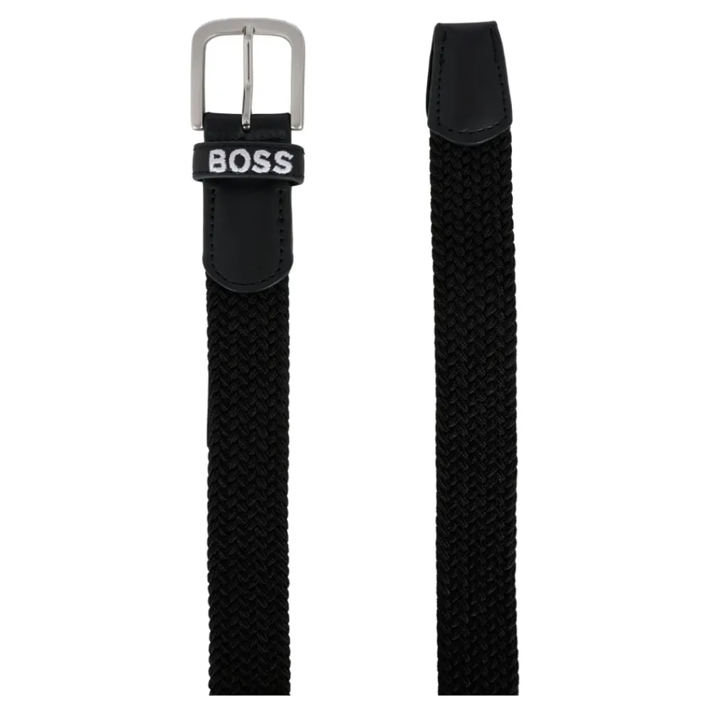 Hugo Gevlochten Elastische Riem met Logo