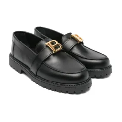 Balmain Goud Loafer Schoenen Stijlvol