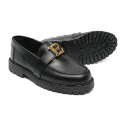 Balmain Goud Loafer Schoenen Stijlvol