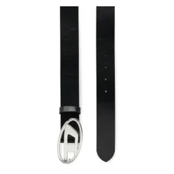 DAMES Diesel Kalfsleer Logo-Gesp Riem