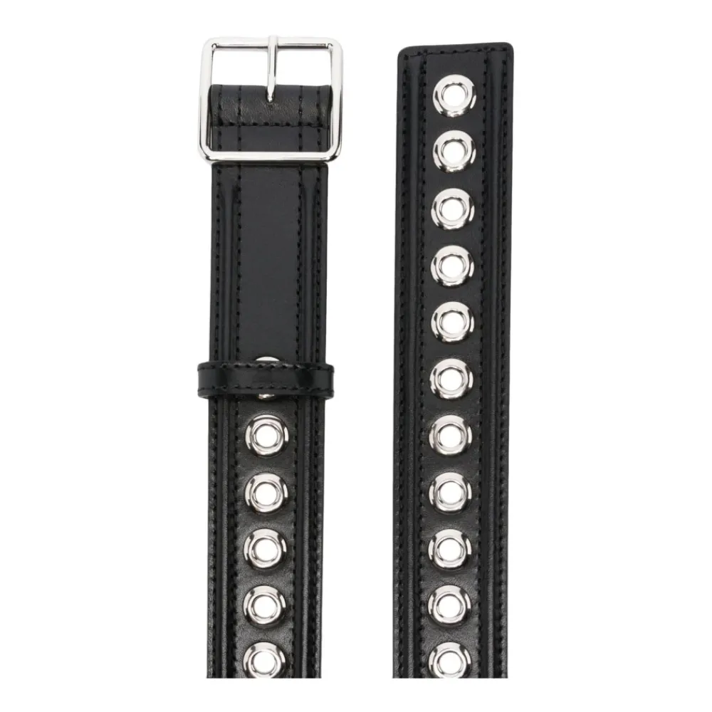 DAMES Alexander McQueen Riemen^leren Riem met oogjes