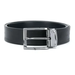 Heren Emporio Armani Riemen^Leren Vierkante Gesp Riem