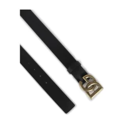 Heren Dolce & Gabbana Logo Gesp Leren Riem