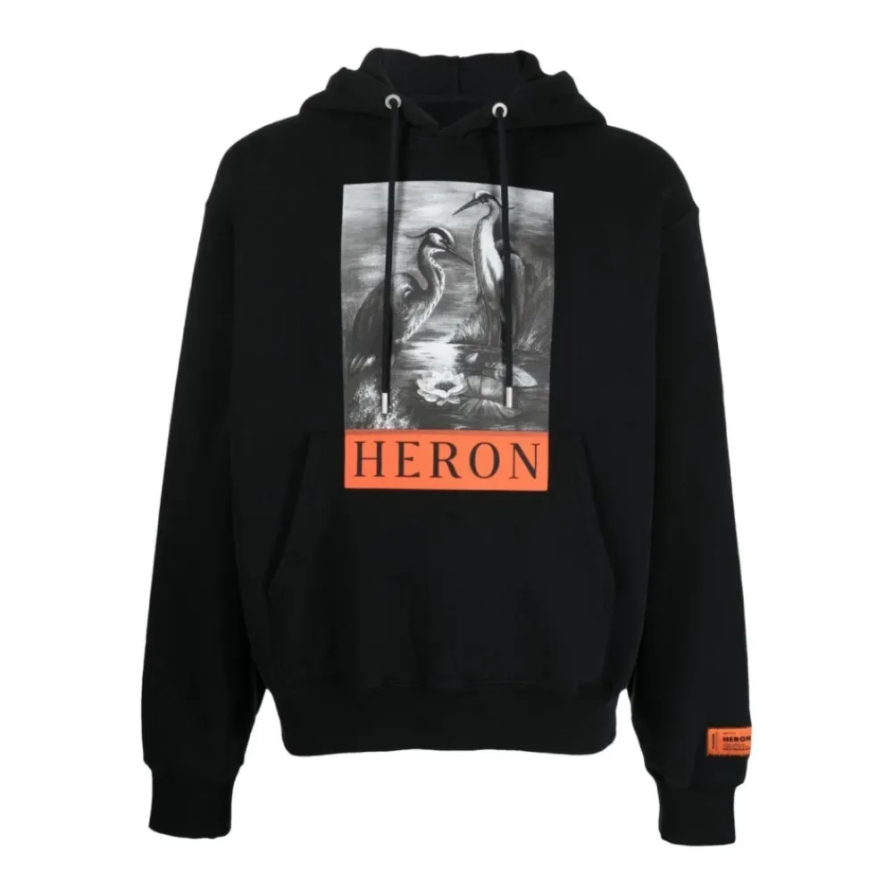 Heren Heron Preston Logo Hoodie Sweatshirt Katoen
