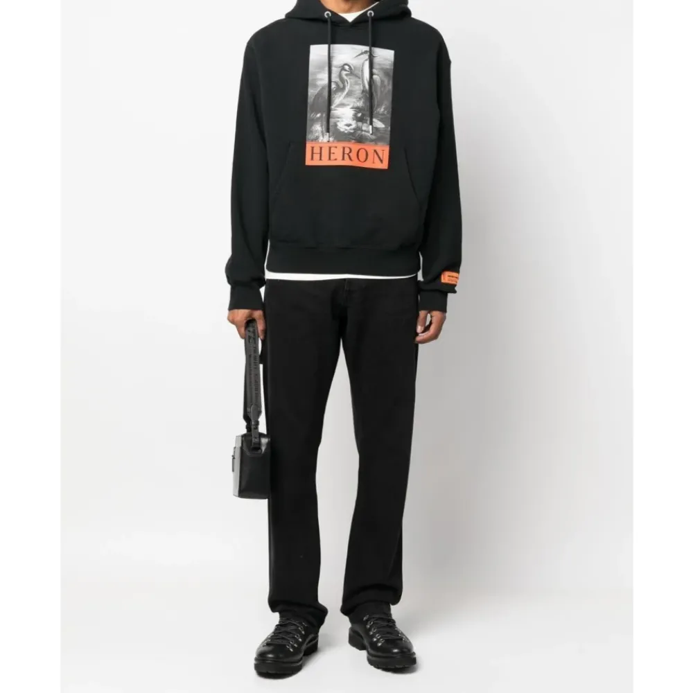 Heren Heron Preston Logo Hoodie Sweatshirt Katoen
