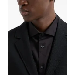 Heren Emporio Armani Kostuums^Seersucker Jasje