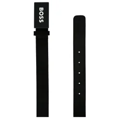 Hugo Suède Riem met Wit Logo