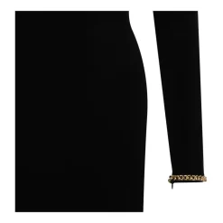 DAMES Elisabetta Franchi Velvet Mesh-Insert Maxi Jurk