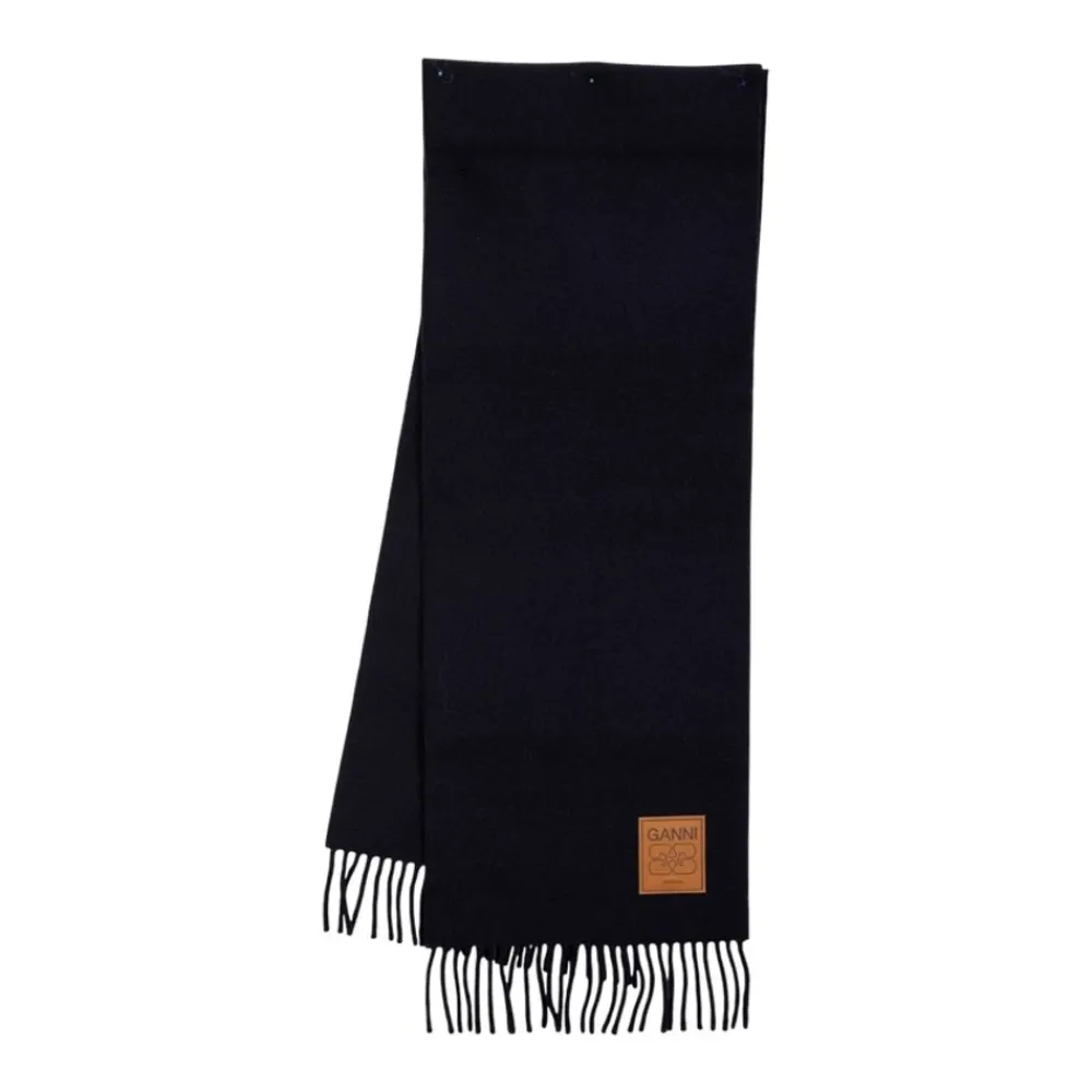 DAMES Ganni Sjaals^Wol Dubbelzijdig Sjaal