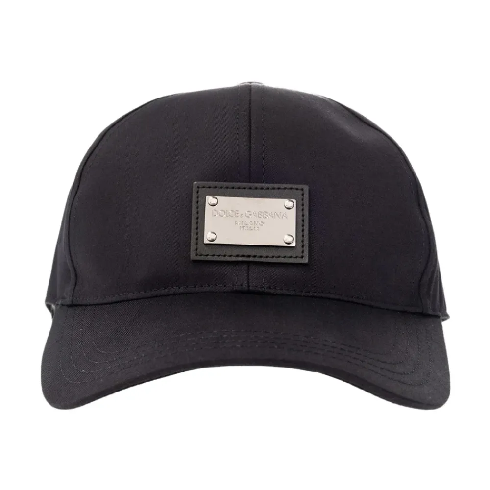 Heren Dolce & Gabbana Petten^e Baseballpet met Metalen Logo