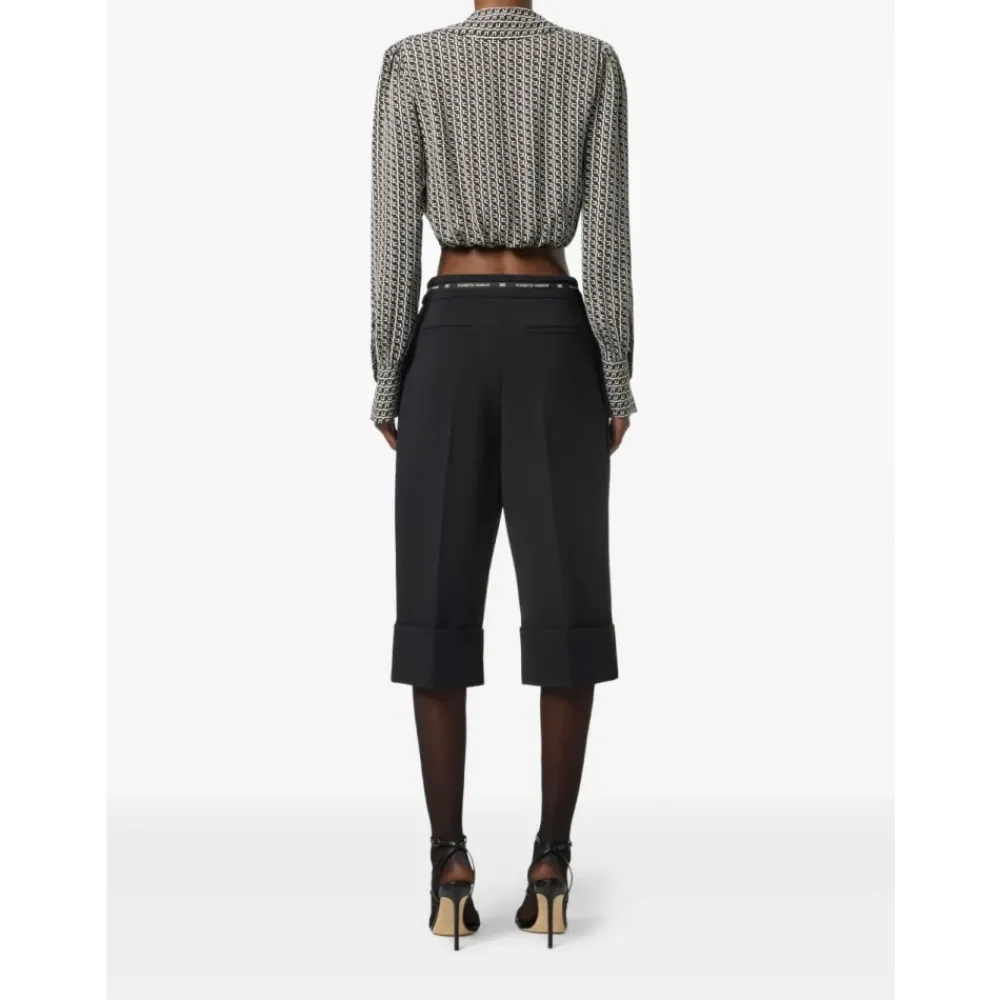 DAMES Elisabetta Franchi e Bermuda Shorts met Tailleband