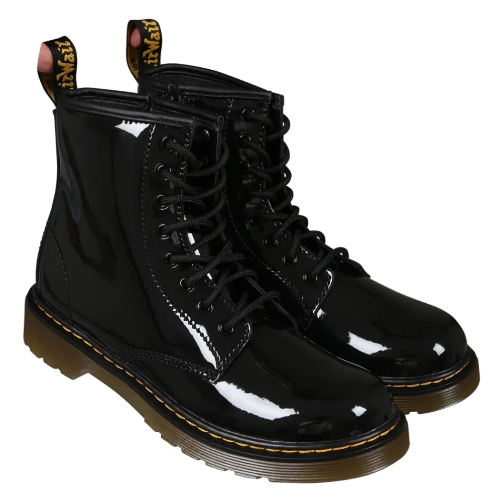 Dr. Martens Laarzen^e Biker Boots met Lakleer