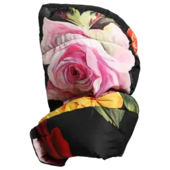 DAMES Dolce & Gabbana Zwarte bloemenprint hoofdband hoed