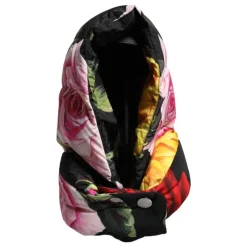 DAMES Dolce & Gabbana Zwarte bloemenprint hoofdband hoed