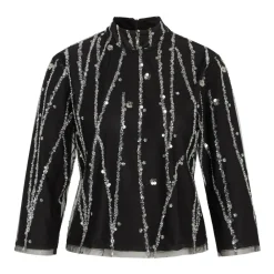 DAMES Bruuns Bazaar e blouse met zilveren details