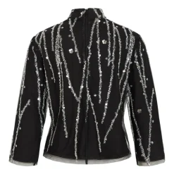 DAMES Bruuns Bazaar e blouse met zilveren details