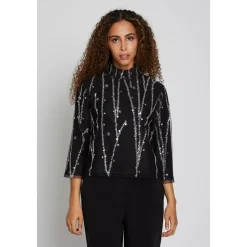 DAMES Bruuns Bazaar e blouse met zilveren details