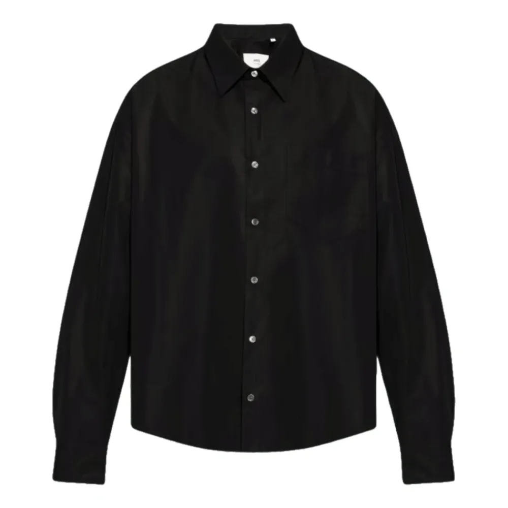 Heren Ami Paris Overhemden^e Boxy Korte Mouw Shirt