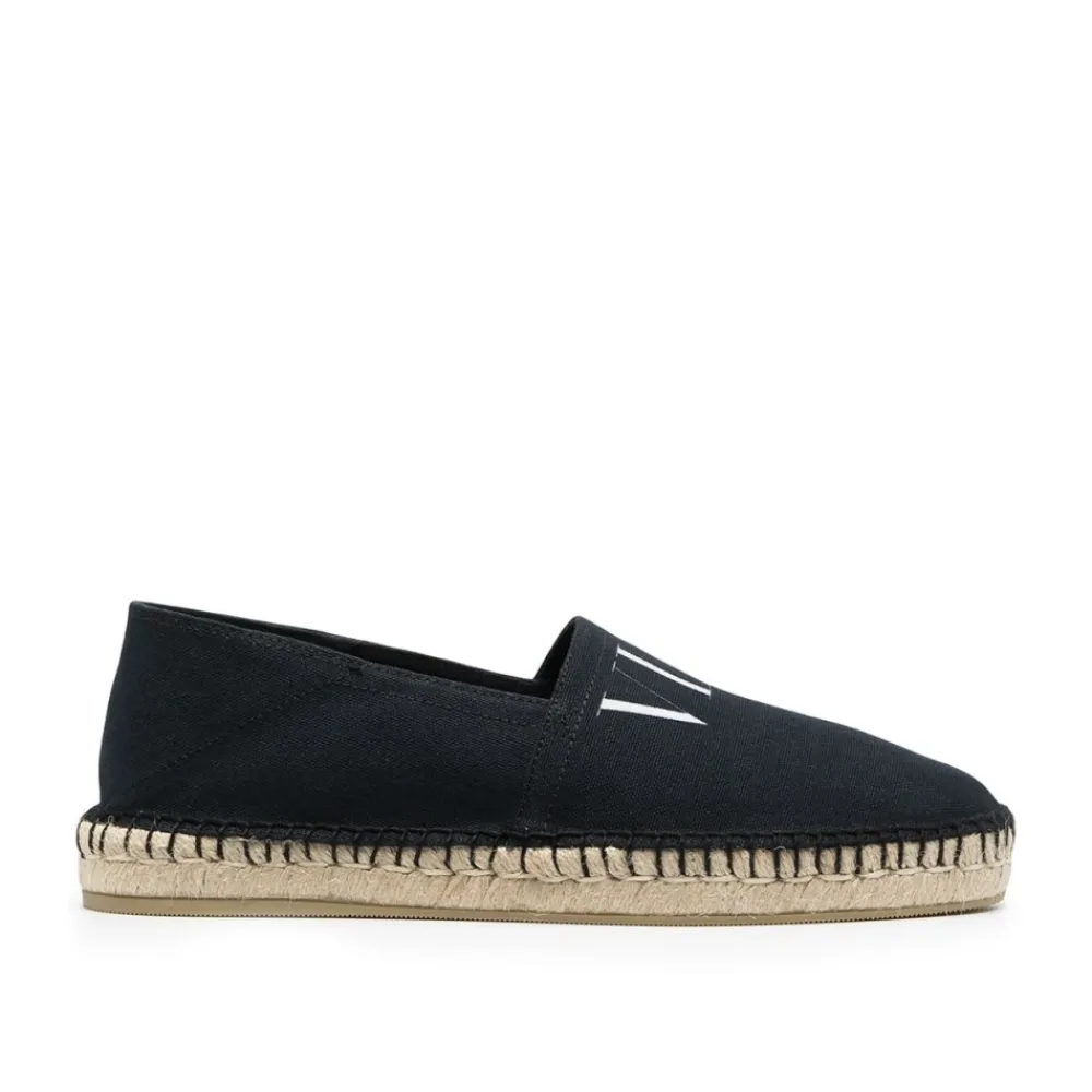 Heren Valentino Garavani Espadrilles^e Canvas Espadrilles met VLTN Print
