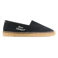 Heren Saint Laurent Espadrilles^e Canvas Logo Espadrilles