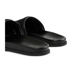 Heren Gucci Slippers^e Canvas Open Teen Slide Sandalen