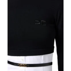 DAMES Elisabetta Franchi Truien & Vesten^e coltrui met logo-gesp riem