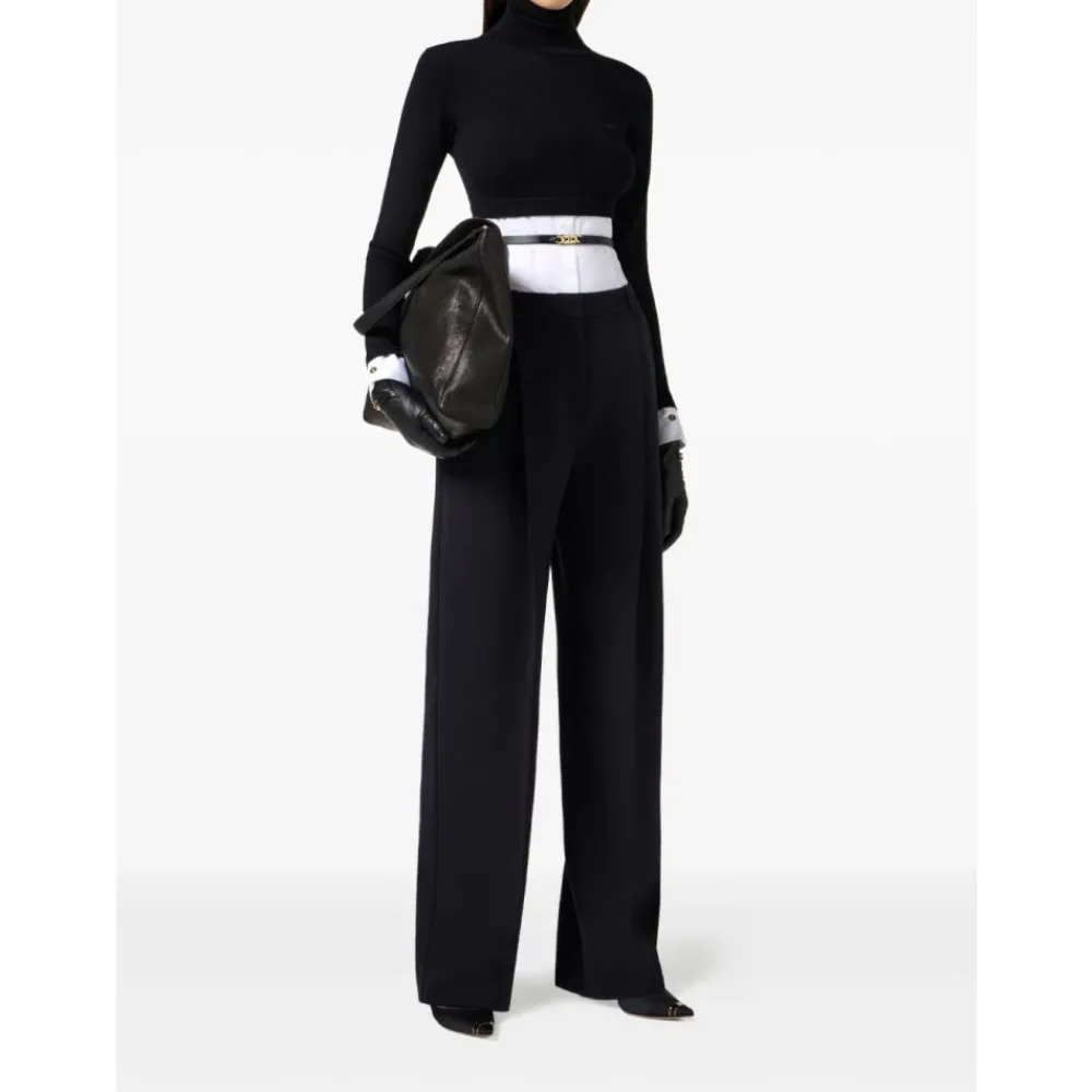 DAMES Elisabetta Franchi Truien & Vesten^e coltrui met logo-gesp riem