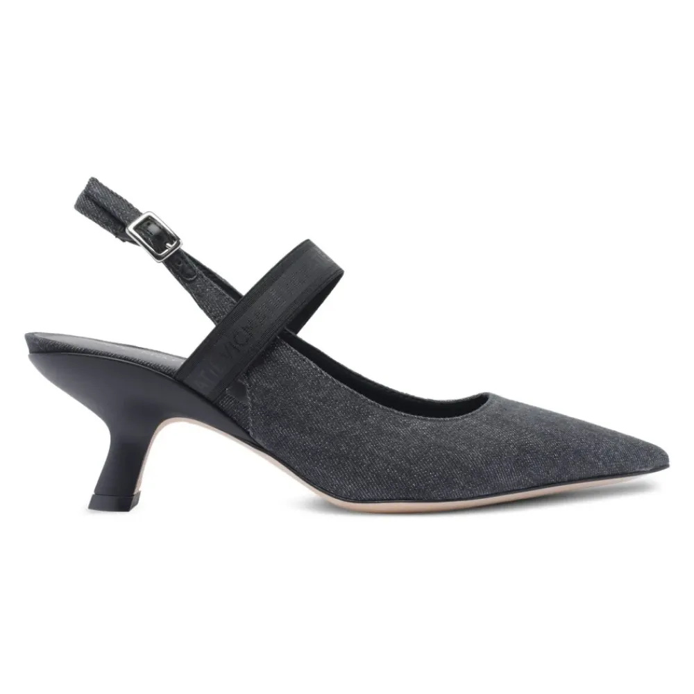 DAMES Vic Matié Pumps^e Denim Slingback Sandalen