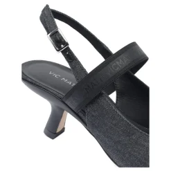 DAMES Vic Matié Pumps^e Denim Slingback Sandalen