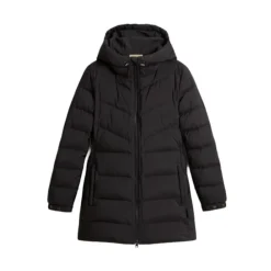 DAMES Woolrich Jassen^e Donsjas Gewatteerde Capuchon Rits