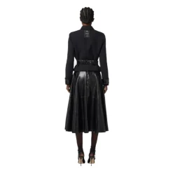 DAMES Elisabetta Franchi Jassen^e dubbele crêpe jas met toggles