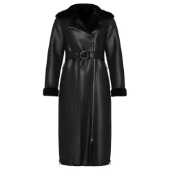 DAMES Cesare Gaspari Trenchcoats & Mantels^e Faux Reversible Shearling Lange Jas