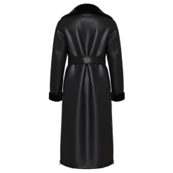 DAMES Cesare Gaspari Trenchcoats & Mantels^e Faux Reversible Shearling Lange Jas