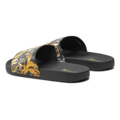 Heren Versace Jeans Couture Zwarte Flip Flops & Sliders